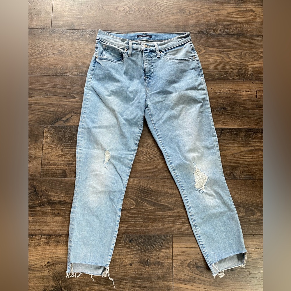 LUCKY brand mid rise Ava crop jeans